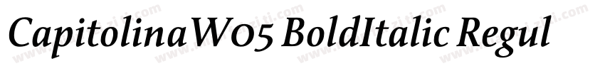 CapitolinaW05 BoldItalic Regular字体转换